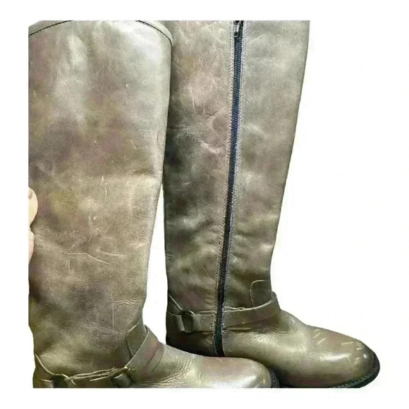 Hinge Dakota Knee High Outer Leather Riding Boots Size 5.5 new - Picture 13 of 14